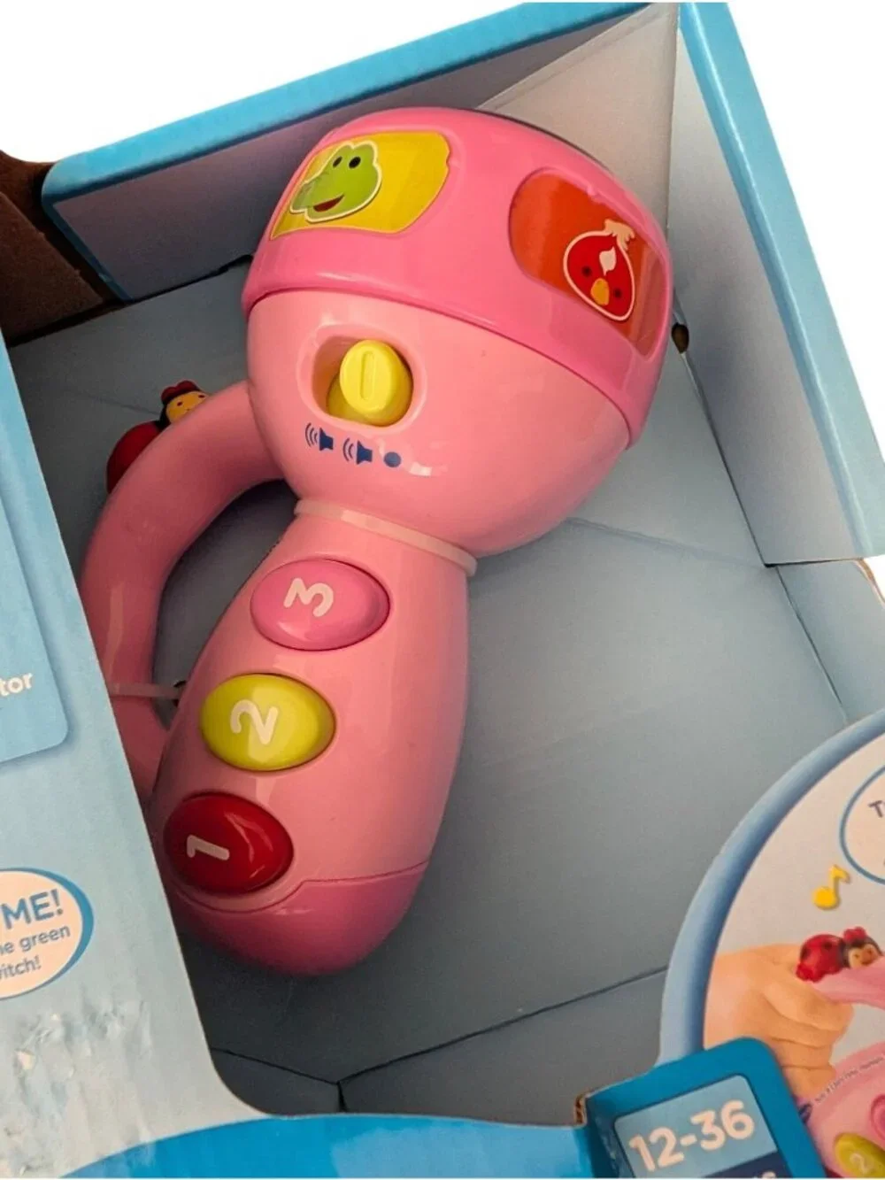 VTech Spin & Learn Color Flashlight Pink Engaging Buttons Teaches Colors & Numbe